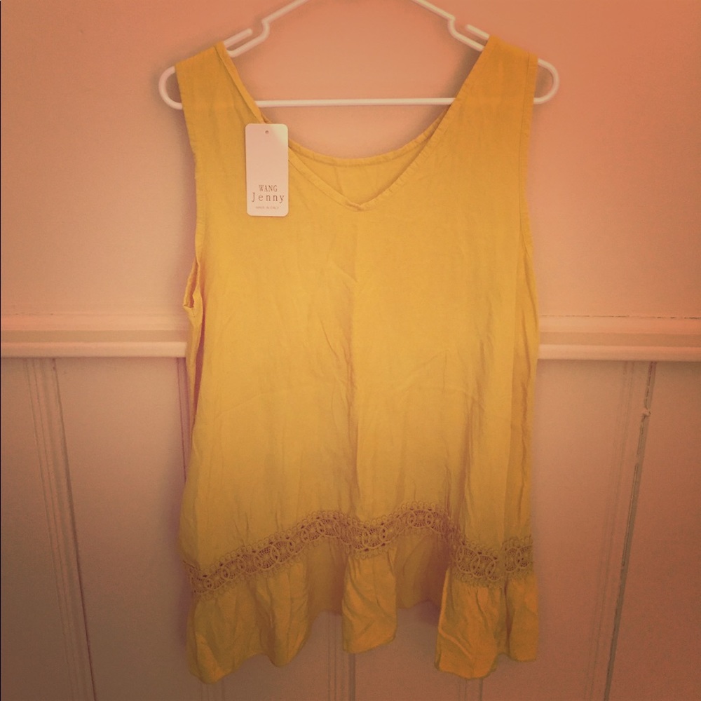 Women's Jenny Wang Sleeveless Tunic Top